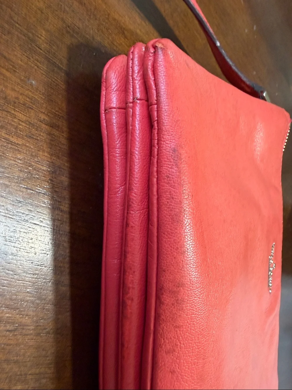 kate spade Coral-Red Leather Crossbody Bag